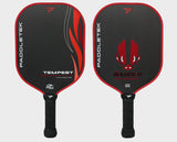 Paddletek Dave Weinbach The Badger Edition Tempest Wave Pro-C 14.3 mm Pickleball Paddle Raw Carbon Red