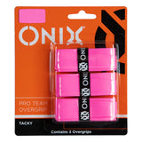 Onix  Pickleball Pro Team OverGrip Tape Grip KZT7204-PNK  Pink Pack of 3