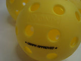 Set of 3 Onix Fuse Outdoor Pickleball Balls Yellow