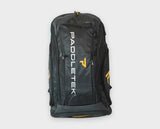 Paddletek Pickleball Tour Backpack Paddle Bag Black Gold Yellow