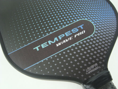 Paddletek Tempest Wave Pro Pickleball Paddle Graphite Dave Weinbach Riptide  Blue