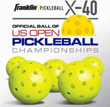 New 12 Franklin X-40 Pickleball Outdoor Ball set of 12 Optic Yellow