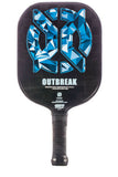 Onix Outbreak Carbon Fiber Pickleball Paddle Lucy Kovalova Matt Wright Blue