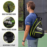 Franklin Sports Pickleball Sling Bag Backpack Black Optic Ben Johns