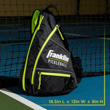 Franklin Sports Pickleball Sling Bag Backpack Black Optic Ben Johns