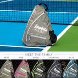 Franklin Sports Pickleball Sling Bag Backpack  Ben Johns Gray