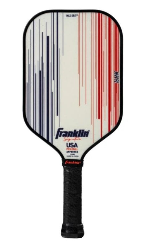 Ben Johns Signature Pickleball Paddle Franklin Sports Max Grit Technology 16mm White