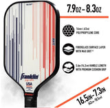 Ben Johns Signature Pickleball Paddle Franklin Sports Max Grit Technology 16mm White