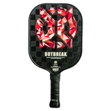Onix Outbreak Carbon Fiber Pickleball Paddle Lucy Kovalova Matt Wright Red