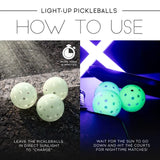 3 Franklin Glow in the Dark Pickleball Balls Pickleballs set of 3