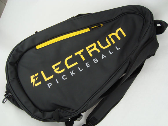 Electrum Pro Court Bag Pickleball Backpack Black Yellow