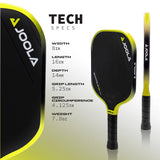 Joola Anna Bright Scorpeus 3S 14 mm Pickleball Paddle UPA-A Approved Black