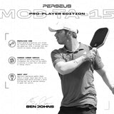 Joola Ben Johns Perseus MOD TA-15 16 mm Pickleball Paddle Tyson McGuffin Propulsion Core Black