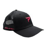 Paddletek Pickleball Icon Performance Hat  Logo  Anna Leigh Waters Black Red