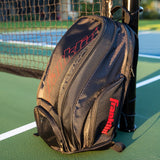Franklin Sports Deluxe Competition Pro Backpack Pickleball Ben Johns Black