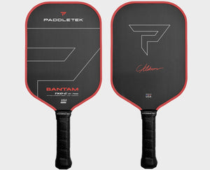 Paddletek Bantam TKO-C 12.7 mm Pickleball Paddle Carbon Christian Alshon Red