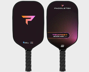 Paddletek Tempest Reign Pro V3 Pickleball Paddle Carbon Anna Leigh Waters Sunrise Red