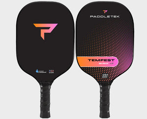Paddletek Tempest Wave V3 Pickleball Paddle Carbon Anna Leigh Waters Sunset Red