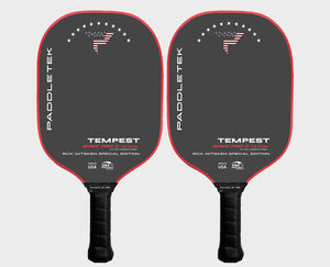 Paddletek Rick Witsken Edition Tempest Wave Pro-C 14.3 mm Pickleball Paddle Raw Carbon Red