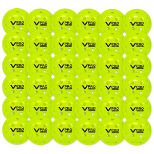 36 Vulcan VPRO Flight Outdoor Official PPA MLP Pickleball Balls Neon Yellow 36 Set