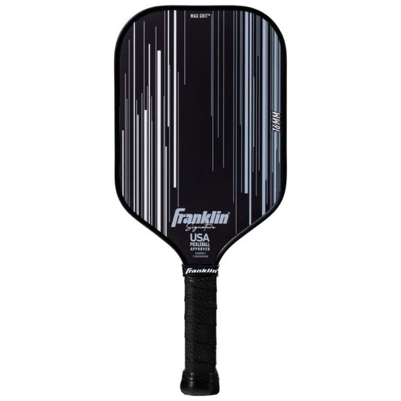 Franklin Sports Signature 16 mm Pickleball Paddle Ben Johns Max Grit Tech Black