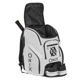 Onix Pickleball Pro Team Backpack Hold All Your Gear in One Bag KZ7402-PBPWHT White