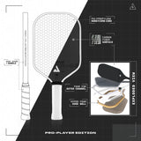 Joola Ben Johns Perseus MOD TA-15 16 mm Pickleball Paddle Tyson McGuffin Propulsion Core Black