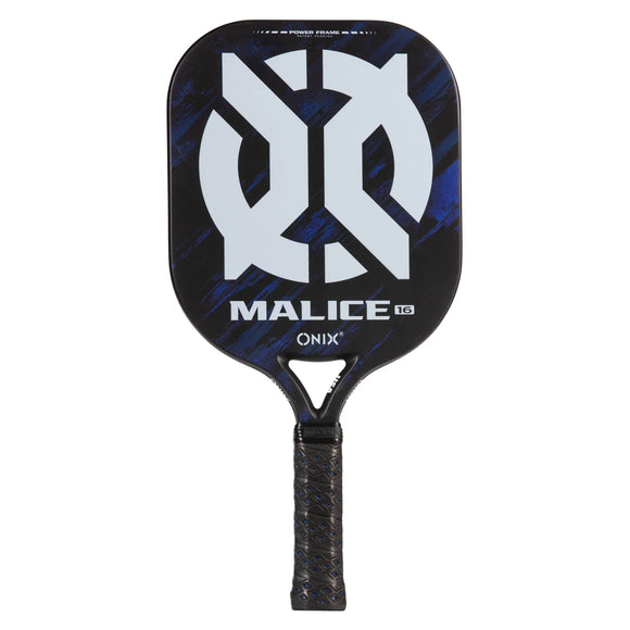 Onix Malice Open Throat 16mm Pickleball Carbon Fiber Paddle Lucy Kovalova Matt Wright Blue