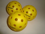 Set of 3 Onix Fuse Outdoor Pickleball Balls Yellow