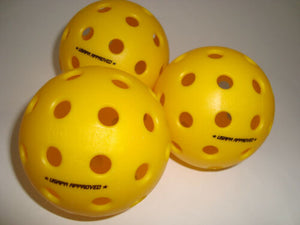 3 Onix Fuse G2 Outdoor Pickleball Balls Tournament Meet USAPA Pack of 3 Yellow