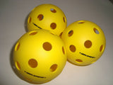 3 Onix Fuse Pickleball Balls Indoor True Flight USAPA Approved Yellow Set of 3