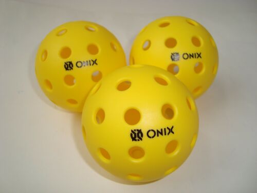 3 Onix Pure 2 Pickleball Balls Outdoor Pure2 Tournament Play Meets USAPA Set (3)