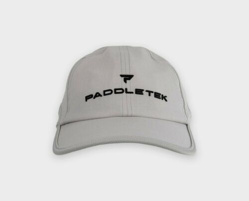 Paddletek Pickleball Performance Logo Hat Color Grey Black
