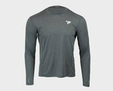 Paddletek Men's Tee Long Sleeve Crew T-Shirt Large Grey