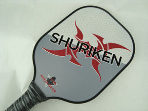 Ninja Gear Shuriken Pickleball Paddle Composite Grey Red The Ninja Star