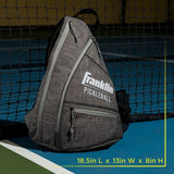 Franklin Sports Pickleball Sling Bag Backpack  Ben Johns Gray