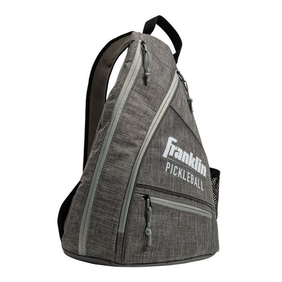 Franklin Sports Pickleball Sling Bag Backpack  Ben Johns Gray
