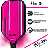 Ben Johns Signature Pickleball Paddle Franklin Sports Max Grit Tech 13mm Wide Pink