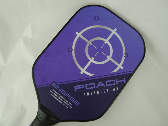 Engage Poach Infinity MX Pickleball Paddle Brian Staub Jessie Irvine Purple