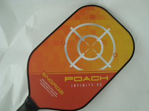 Engage Poach Infinity SX Pickleball Paddle Brian Staub Jessie Irvine Orange