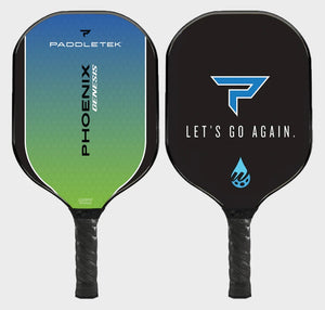 Paddletek Leigh Waters Phoenix Genesis Pickleball Paddle Dave Weinbach Blue Green